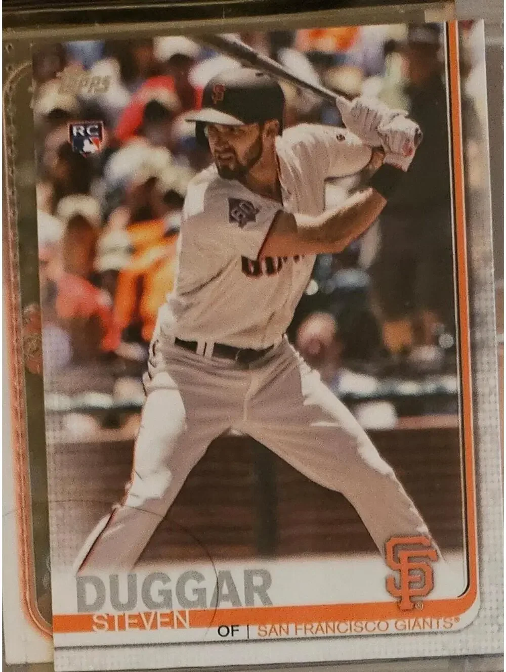 2019 Topps #190 Steven Duggar (RC) - San Francisco Giants Rookie Card